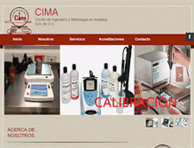 Tablet Screenshot of cima-sa.com.mx